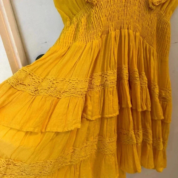 Jen's Pirate Booty Yellow Mini Dress - Picture 2 of 6